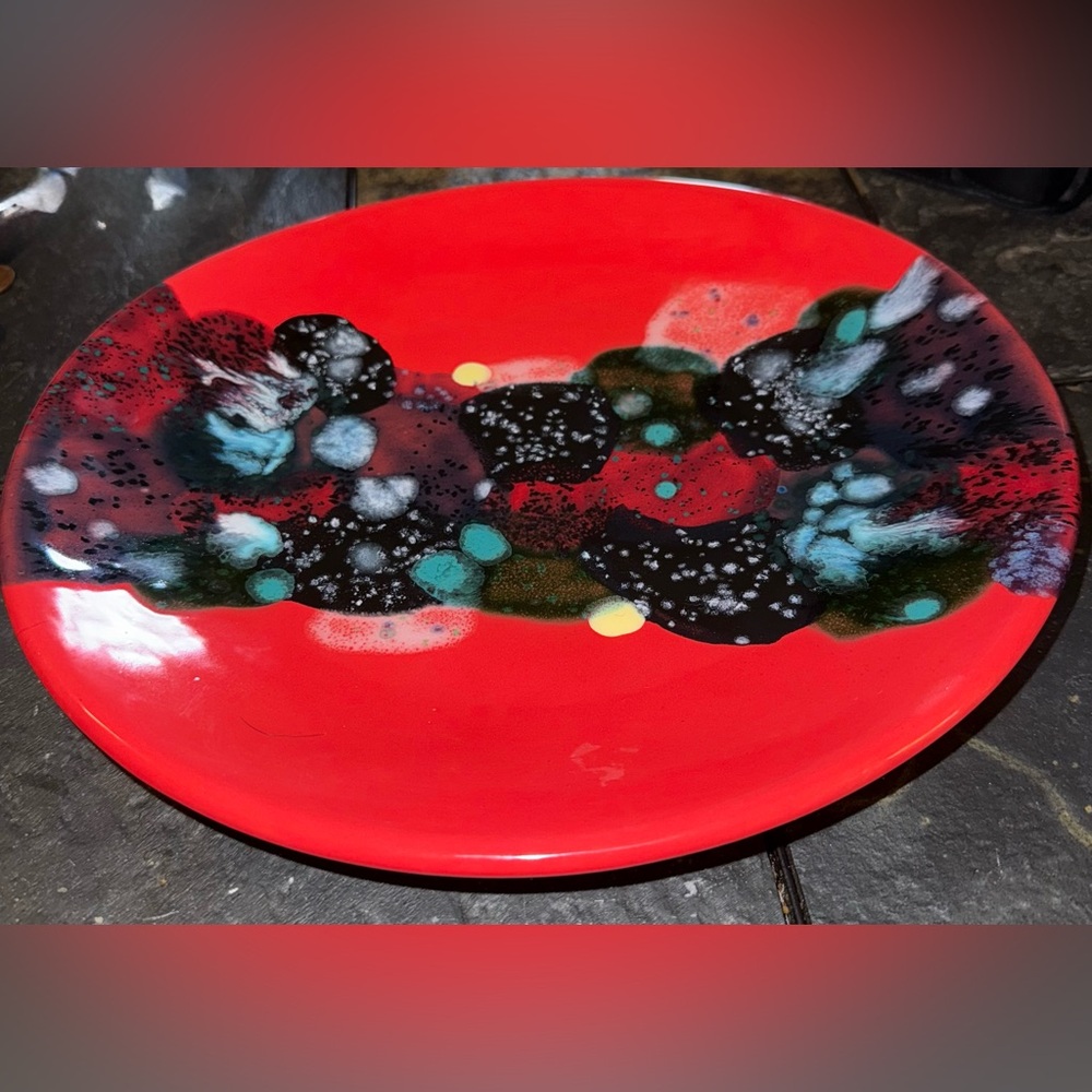 L.E.C. Clay signed oval pottery platter